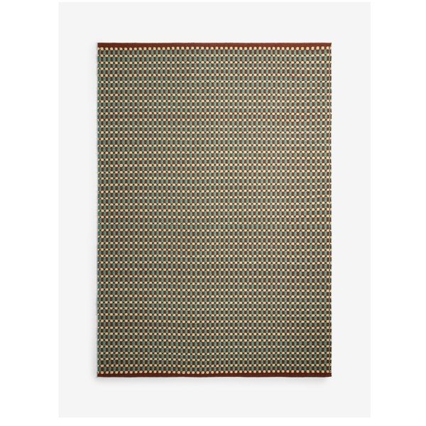 Grünblauer handgewebter Teppich 120x170 cm Ember – MADE