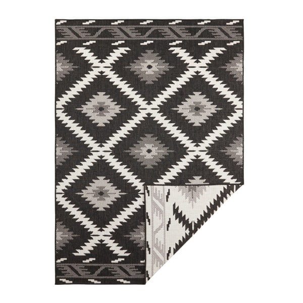 Schwarzer/beige Teppich für Innen- und Außenbereiche 120x170 cm Malibu – Hanse Home-image-2