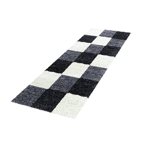Schwarz-weißer Läufer, 80 × 250 cm Life - Ayyildiz Carpets