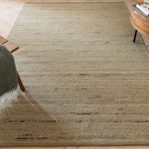Khaki-farbener, beidseitig nutzbarer, handgewebter Teppich mit Wollanteil, 160 × 230 cm Birkdale Pistachio - Asiatic Carpets-image-1