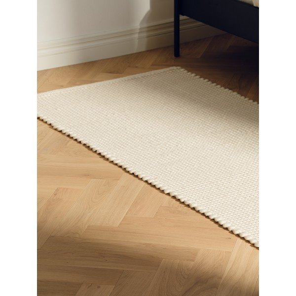 Beiger, handgewebter Wollteppich, 200 × 300 cm Talo - noo.ma-image-2