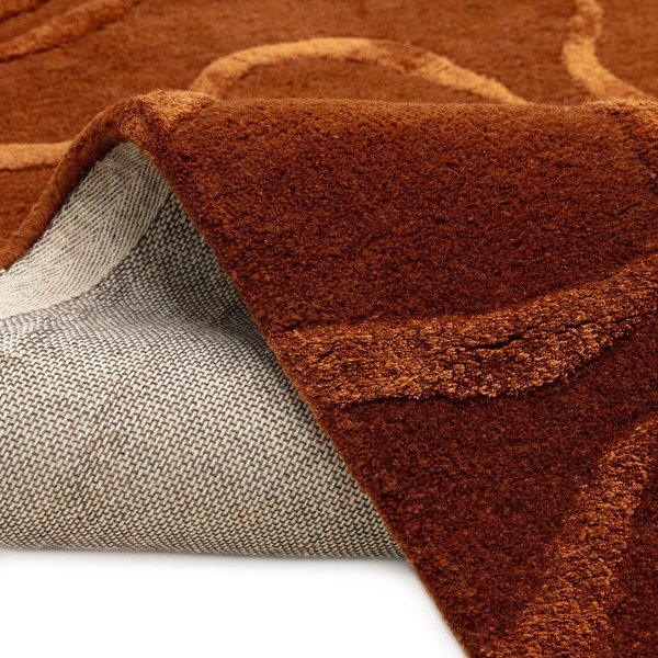 Handgewebter Teppich in Ziegelrot 120x170 cm Varri – MADE-image-4