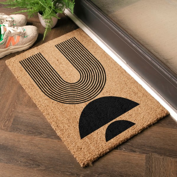 Fußmatte aus Kokosfasern, 40 x 60 cm Half Moon - Artsy Doormats-image-1