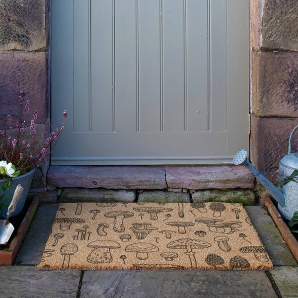 Fußmatte aus Kokosfasern, 60 x 90 cm Mushrooms - Artsy Doormats-image-3