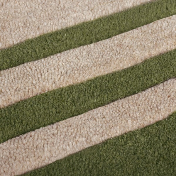 Handgewebter Wollteppich in Grün-Naturfarben, 120 x 170 cm Lois Scallop - Flair Rugs-image-3