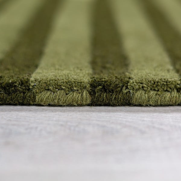 Grüner, handgewebter Wollteppich, 200 × 290 cm Conway Retro - Flair Rugs-image-4