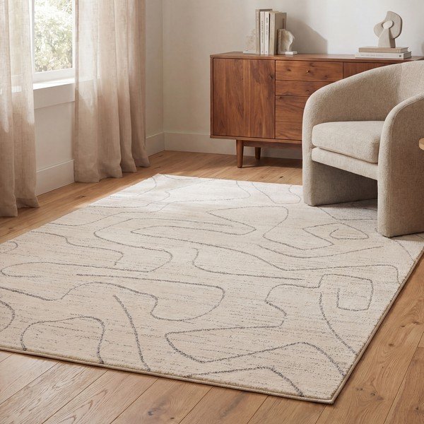 Cremefarbener Teppich 160 × 220 cm Oslo - Asiatic Carpets-image-1