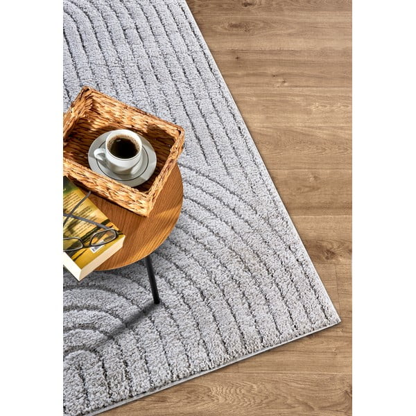 Hellgrauer Teppich 160 × 235 cm Panglao New York Light Grey - Elle Decoration-image-2