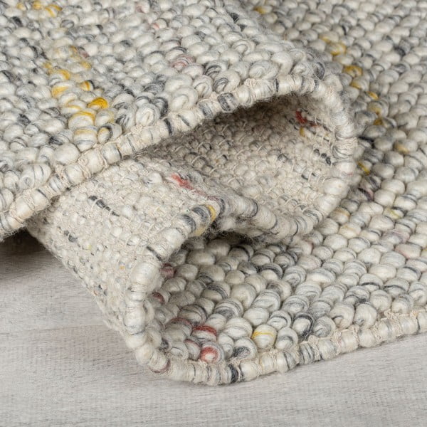 Cremefarbener, handgewebter Teppich mit Wollanteil, 120 × 170 cm Minerals - Flair Rugs-image-3
