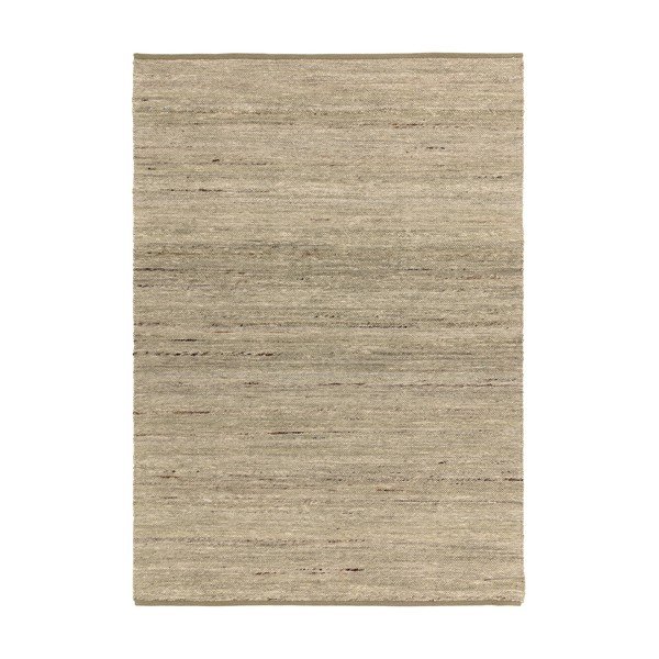 Khaki-farbener, beidseitig nutzbarer, handgewebter Teppich mit Wollanteil, 160 × 230 cm Birkdale Pistachio - Asiatic Carpets