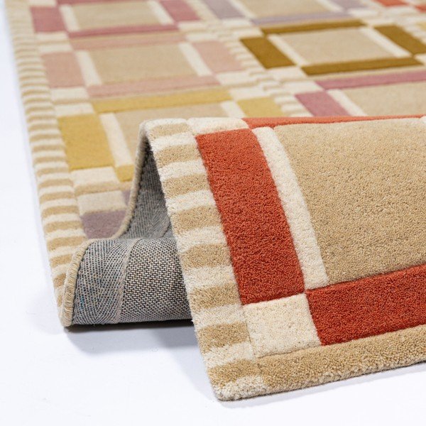 Handgewebter Wollteppich in Naturfarbe, 160 x 230 cm Quadro Wool - Flair Rugs-image-3