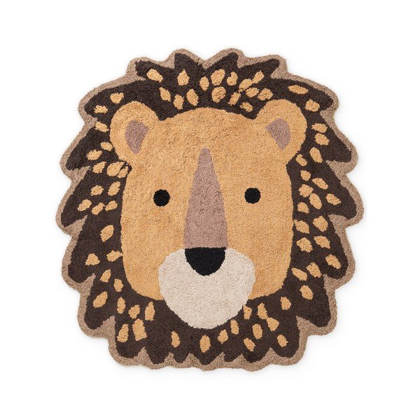 Orange/brauner, waschbarer, handgewebter Baumwoll-Kindenteppich, 120 x 125 cm Snuggle Roary - Hanse Home