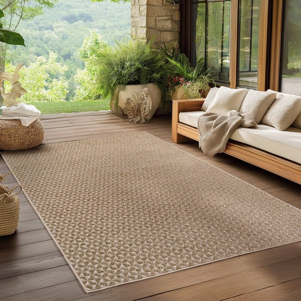 Beiger Teppich für drinnen und draußen, 120 × 170 cm Ibiza 1903 - Ayyildiz Carpets-image-1
