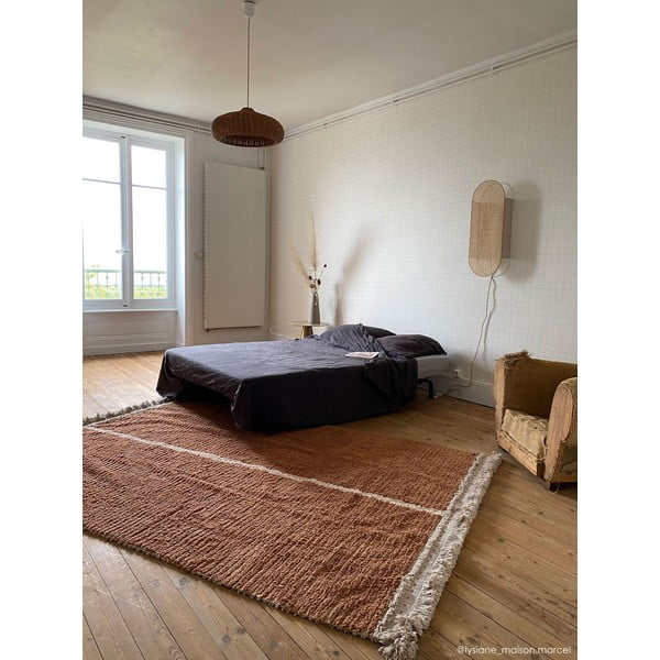 Baumwollteppich in Beige-Ziegelrot, 170 × 240 cm Duetto Toffee - Lorena Canals-image-4