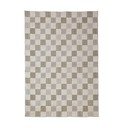 Grüner, waschbarer Teppich mit Baumwollanteil, 155 × 230 cm Muted Checkerboard - Flair Rugs