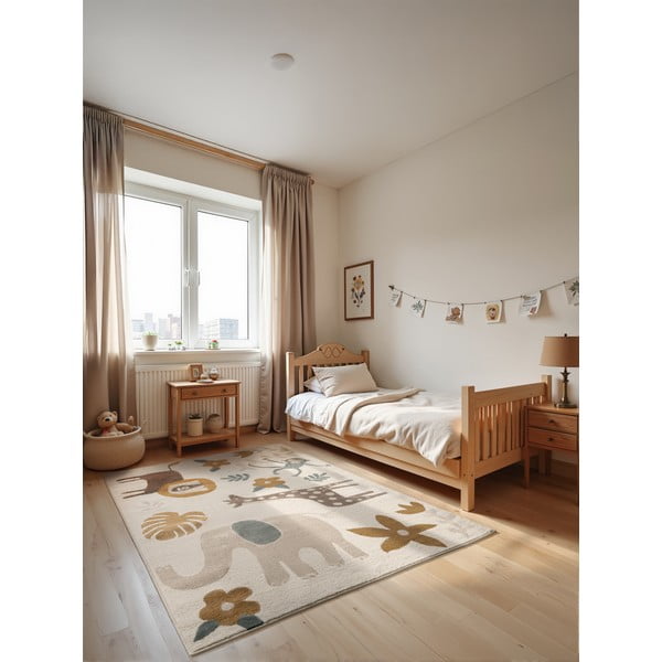 Cremefarbener Kinderteppich 160 x 235 cm Animal Safari - Hanse Home-image-1