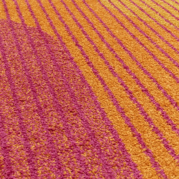 Gelb-orangefarbener Teppich, 160 × 230 cm Muse Orange Retro - Asiatic Carpets-image-2