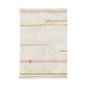 Rosa-cremefarbener, waschbarer, handgewebter Baumwollteppich, 90 x 130 cm Lanes Vintage Nude - Lorena Canals