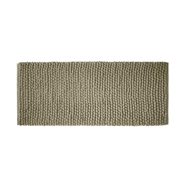 Grüner Badezimmerteppich, 50 × 120 cm Aspen Bobble - Bianca