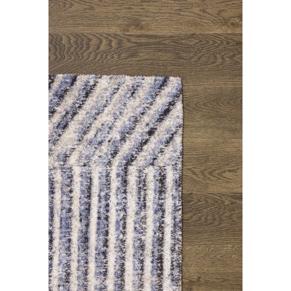 Hellblauer Wollteppich, 133 × 180 cm Strokes - Agnella-image-3