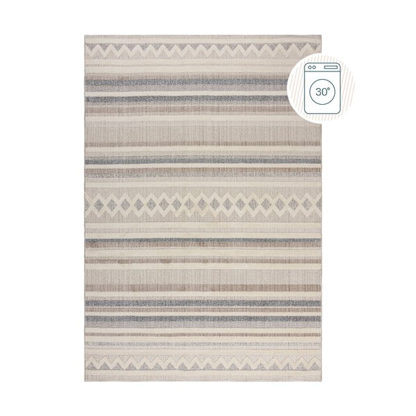 Grau-beiger, waschbarer Teppich, 116 × 170 cm Everette - Flair Rugs