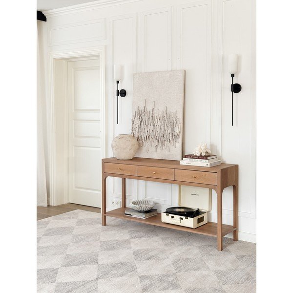 Grauer/beiger Wollteppich, 160 × 240 cm Agnus - Agnella-image-2