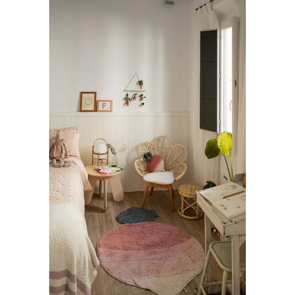 Rosa, waschbarer, handgewebter Baumwoll-Kinderteppich, 100 x 150 cm Ramona the Radish - Lorena Canals-image-4