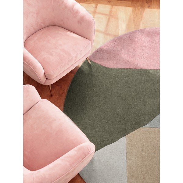 Handgewebter runder Wollteppich, Ø 160 cm Westminster Curzon - Ted Baker-image-3
