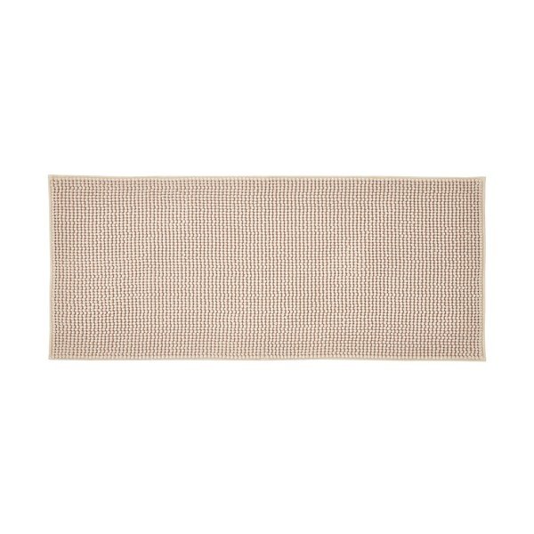 Beigefarbener Badezimmerteppich, 50 × 120 cm Bobble - Catherine Lansfield