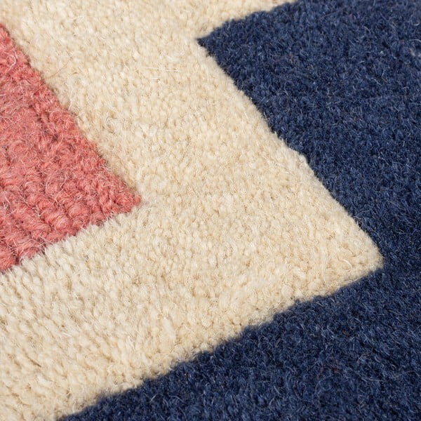 Handgewebter Wollteppich, 160 × 230 cm Retro Blocks - Flair Rugs-image-3