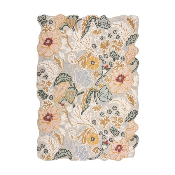Hellrosa, handgewebter Wollteppich, 200 × 290 cm Daphne Shaped Floral - Flair Rugs