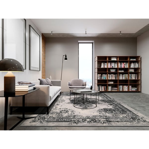 Grauer Wollteppich 160 × 240 cm Meri - Agnella-image-1