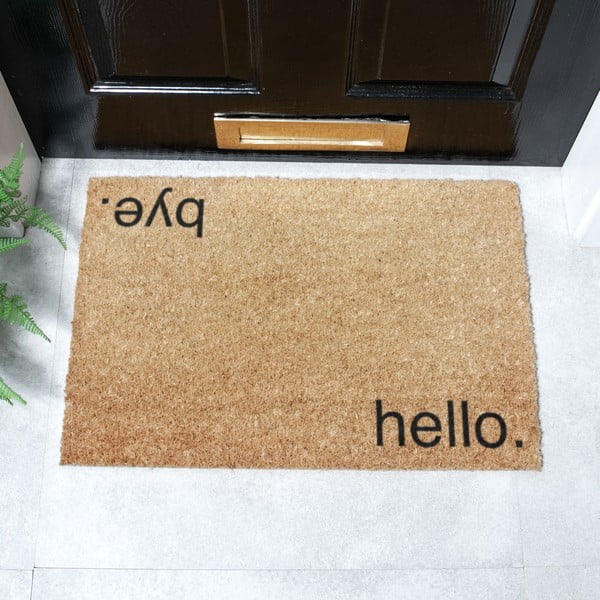 Fußmatte aus Kokosfasern, 40 x 60 cm Hello, Bye - Artsy Doormats-image-2