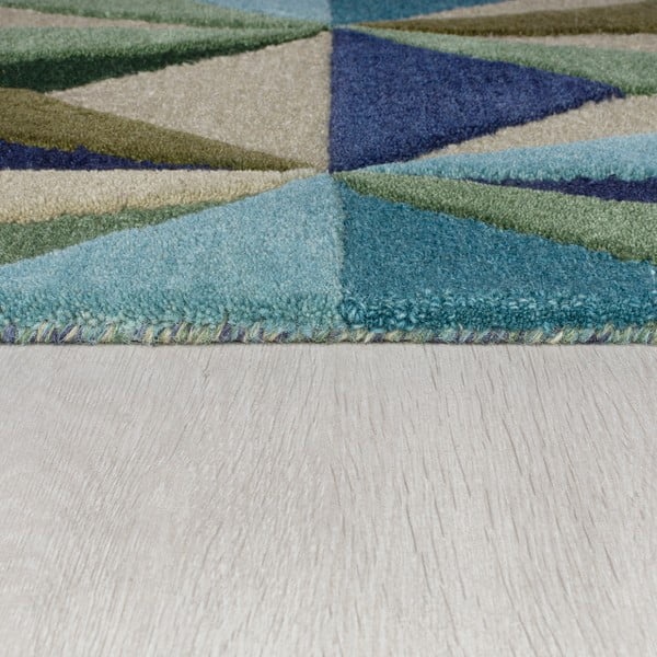 Blauer Wollteppich, 160 × 230 cm Reverie - Flair Rugs-image-3
