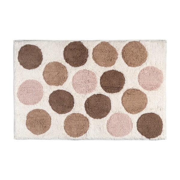 Braun/beige Badezimmervorleger aus Bio-Baumwolle, 60 x 90 cm Tibet - Wenko