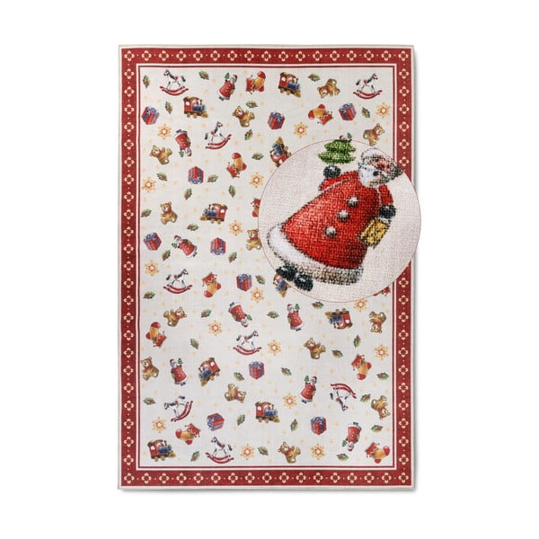 Roter Teppich mit Weihnachtsmotiv, 160 × 230 cm Toy's Delight Red Christmas - Villeroy&Boch