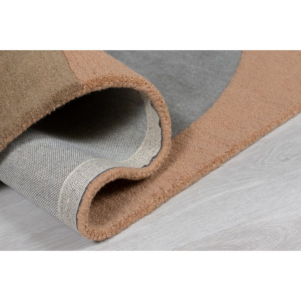 Blauer/brauner Wollteppich, 200 × 290 cm Esrei - Flair Rugs-image-4