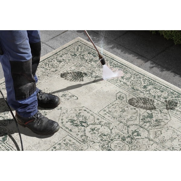 Grüner/beige Teppich für Innen- und Außenbereiche 200x290 cm Borbon – Hanse Home-image-3