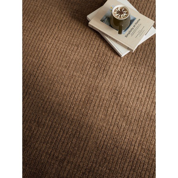 Dunkelbrauner, handgewebter Teppich, 120 × 170 cm Rowan - Asiatic Carpets-image-1