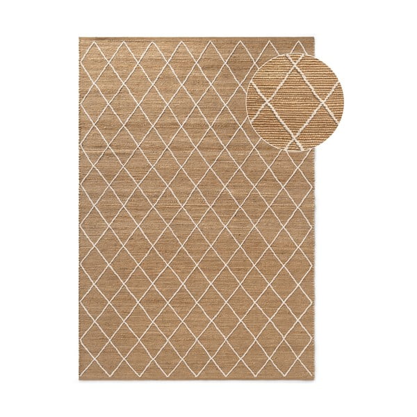 Handgewebter Jute-Teppich in Naturfarbe, 80 x 150 cm Kunu - Hanse Home