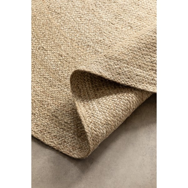 Rundteppich aus Jute, beidseitig elfenbeinfarben, Durchmesser 100 cm Braided - Hanse Home-image-2