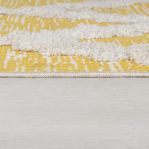 Gelber Teppich 160 × 230 cm Moroc Larache - Flair Rugs-image-3