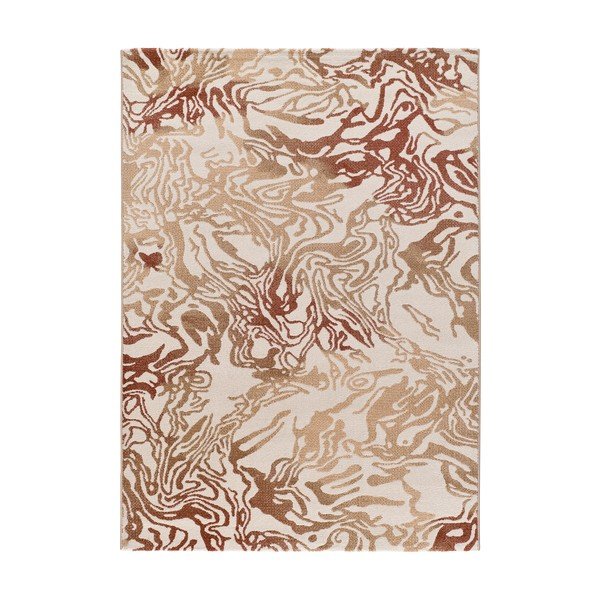 Beige/terakottafarbener Teppich 80 x 150 cm Astra - Universal