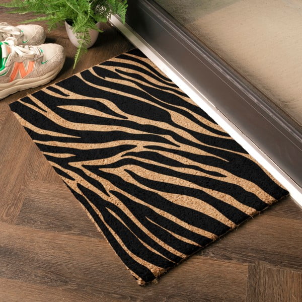 Fußmatte aus Kokosfasern, 40 x 60 cm Zebra - Artsy Doormats-image-1