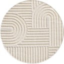 Cremefarbener runder Teppich, Ø 120 cm Art 1121 - Ayyildiz Carpets