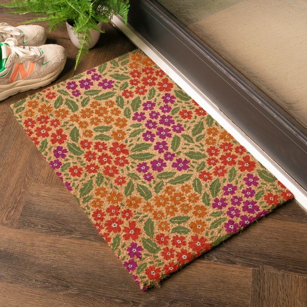 Fußmatte aus Kokosfasern, 40 x 60 cm Floral - Artsy Doormats-image-1