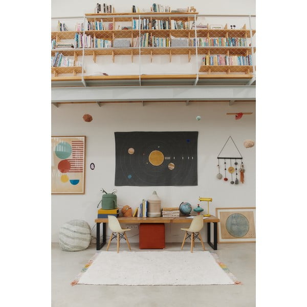 Cremefarbener, waschbarer, handgewebter Baumwollteppich für Kinder, 170 x 240 cm Stardust - Lorena Canals-image-4
