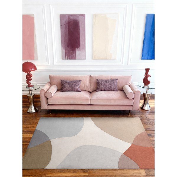 Beiger, handgewebter Wollteppich, 120 × 170 cm Hackney Clarissa - Ted Baker-image-1