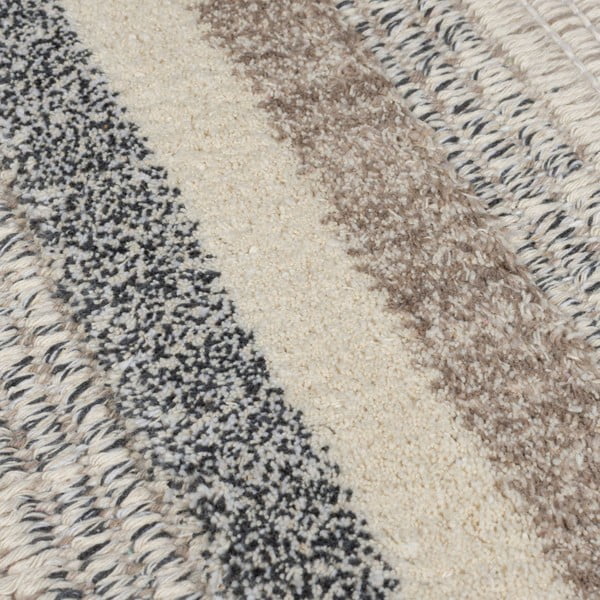 Grau-beiger, waschbarer Teppich, 116 × 170 cm Everette - Flair Rugs-image-3