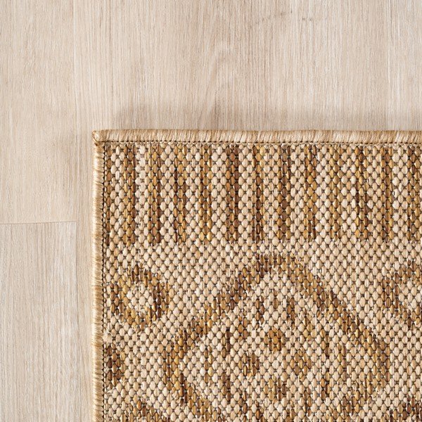 Beiger runder Teppich für den Innen- und Außenbereich, Durchmesser 160 cm Mira 1452 - Ayyildiz Carpets-image-2